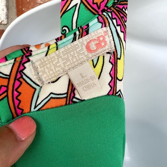 GB green midi dress size L - Picture 3 of 9